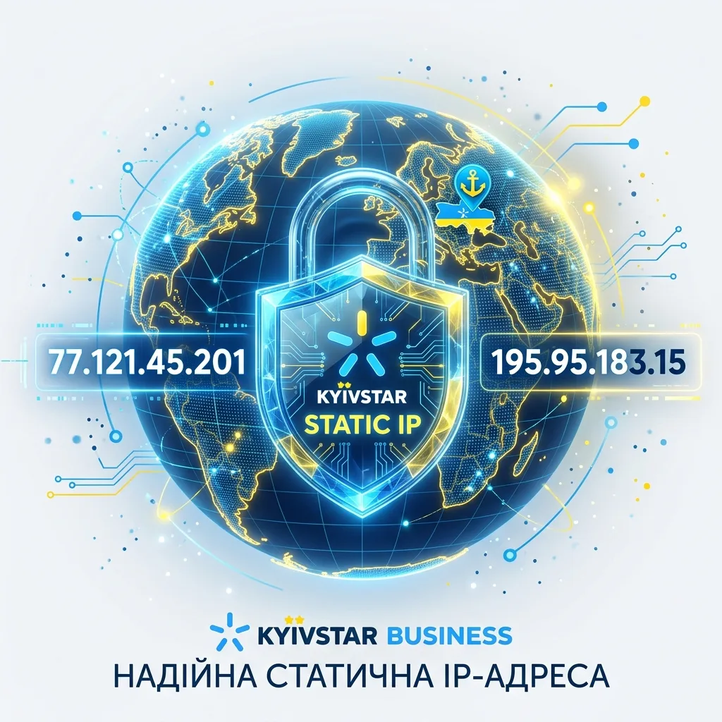 Статический IP-адрес от Киевстар